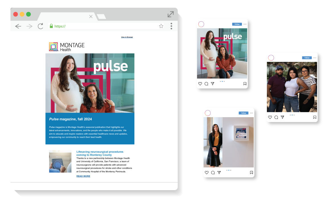 Pulse email and social
